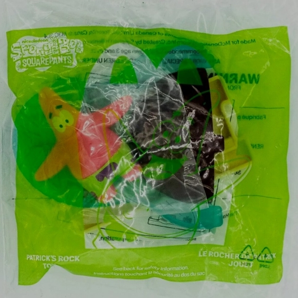 Full set SpongeBob McDonalds 2021 Happy Meal toys, all 10 toys NEW IN PACKAGE - Picture 7 of 11